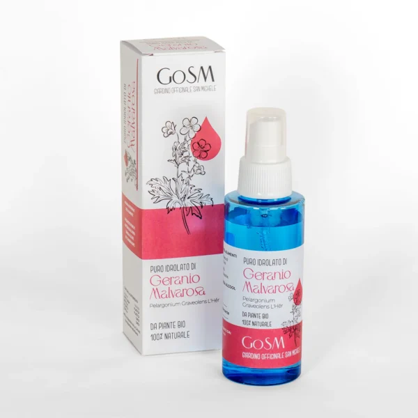 idrolato naturale fresco Geranio Malvarosa