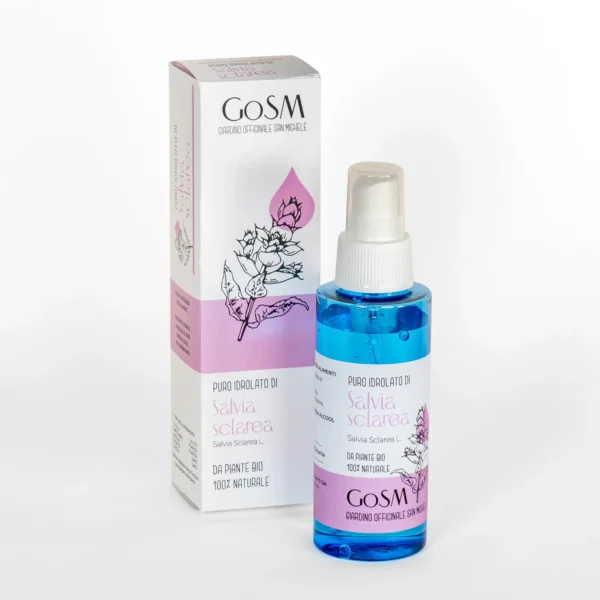 idrolato naturale fresco Salvia Sclarea